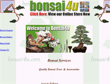 Tablet Screenshot of bonsai4u.com